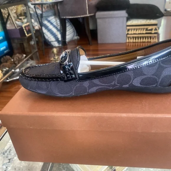Coach Black Signature Loafers - Picture 4 of 6